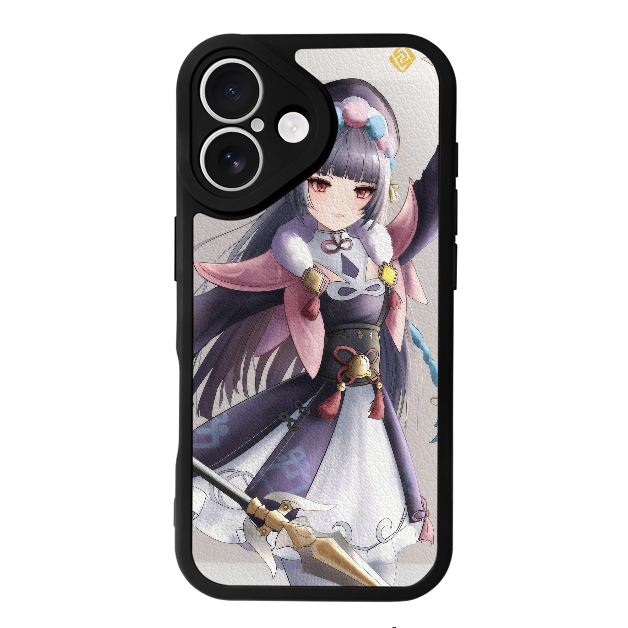 げんし神 genshin 【iPhone 16シリーズ対応】シリコンスマホケース（レザー調） 材質：シリコン